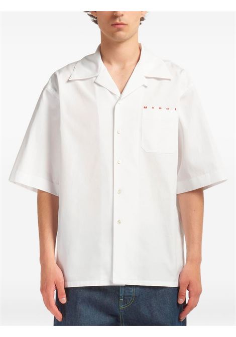 bowling shirt man white MARNI | CUMU0213PP USCT88LRW01